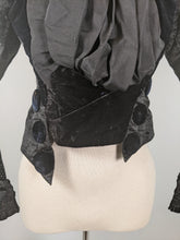 Load image into Gallery viewer, 1880s Silk + Velvet Bodice