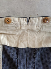 Load image into Gallery viewer, 1920s-1930s Striped Wool Trousers | 39&quot; Waist