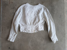 Load image into Gallery viewer, 1900s-1910 White Linen Blouse