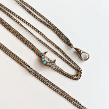 Load image into Gallery viewer, 1900s-1910s Opal + Seed Pearl Slide Chain