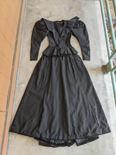 Load image into Gallery viewer, 1890s Black Bodice + Skirt/Petticoat Ensemble