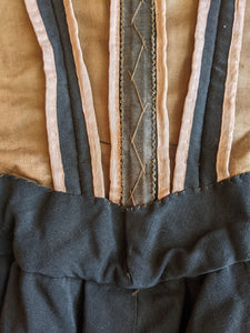 1890s Black Bodice + Skirt/Petticoat Ensemble
