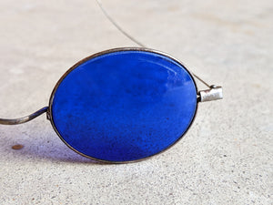 Cobalt Blue 1890s-1900s Tinted Glasses #2