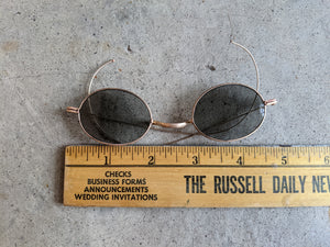 1890s-1900s Tinted Glasses | Gold Tone Frames