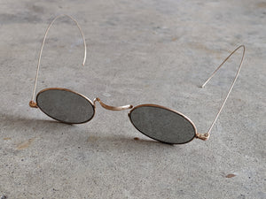 1890s-1900s Tinted Glasses | Gold Tone Frames