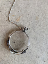 Load image into Gallery viewer, 1920s White Gold Filled Lorgnette + Long Chain