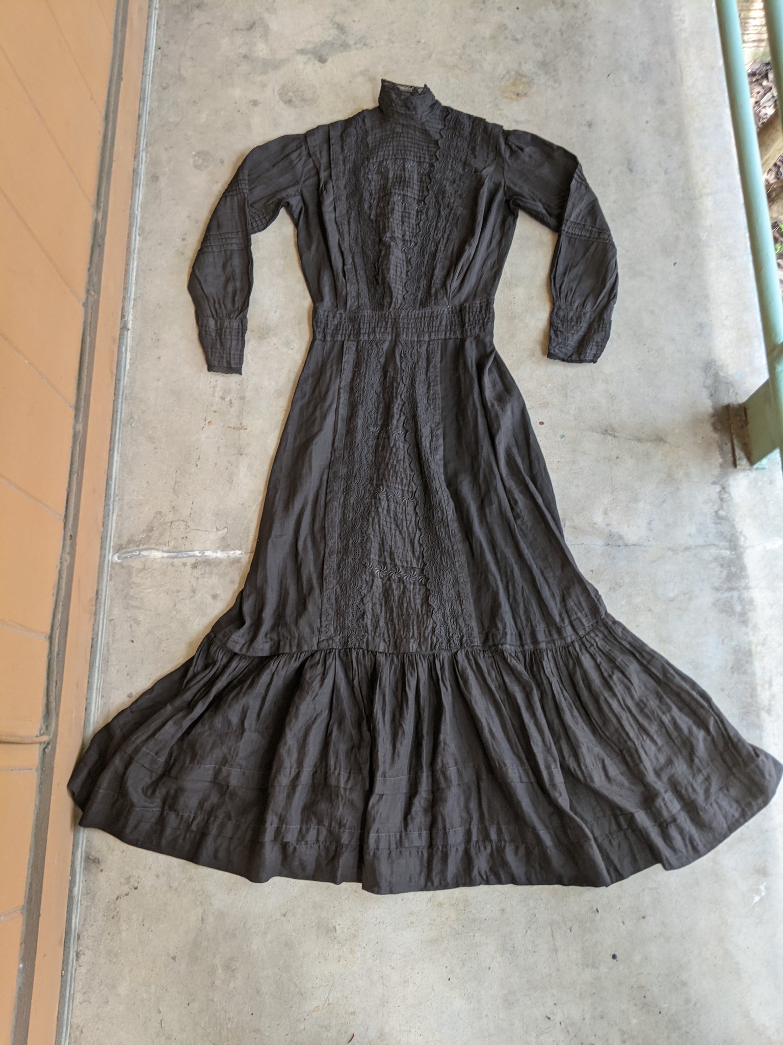 1900s - 1910s Black Lingerie Dress Witchy Vintage 1900s - 1910s Black Lingerie Dress Witchy Vintage
