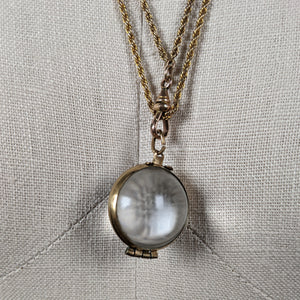 Early 20th c. Pools of Light Locket + Chain