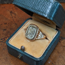 Load image into Gallery viewer, 1890s 10k Gold Labradorite Cameo Ring