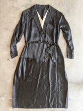 Load image into Gallery viewer, Black Silk Dress c. 1920