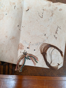 Gift For Mourners 19th Century Book + Lock of Hair
