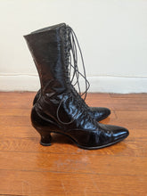 Load image into Gallery viewer, 1910s-1920s Black Louis Heel Boots | Approx 6.5-7