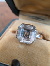 Load image into Gallery viewer, 18th c Stuart Crystal Ring in Gold and Silver