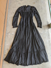 Load image into Gallery viewer, 1900s Black Cotton Wrapper Dress