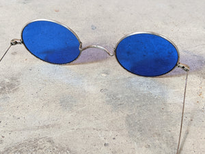 1910s Cobalt Blue Tinted Glasses