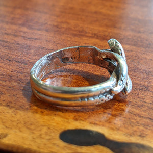 1920s-1930s Sterling Silver Snake Ring