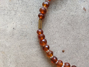 19th c. Faceted Amber Necklace