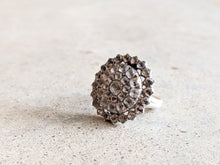 Load image into Gallery viewer, Early 19th c. Black Dot Paste Silver Ring