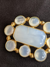 Load image into Gallery viewer, 19th c. Scottish White Agate / Chalcedony Brooch