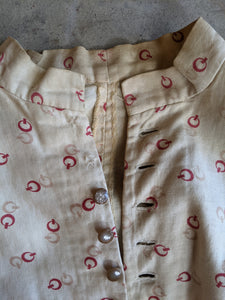 1880s Soft Cotton Printed Dress