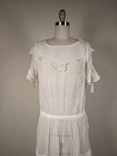 Load image into Gallery viewer, C. 1920s Cotton Gauze Dress
