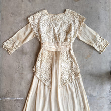 Load image into Gallery viewer, Early 1910s Crochet Lace Dress