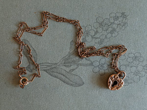 1900s-1910s Heart Padlock Necklace