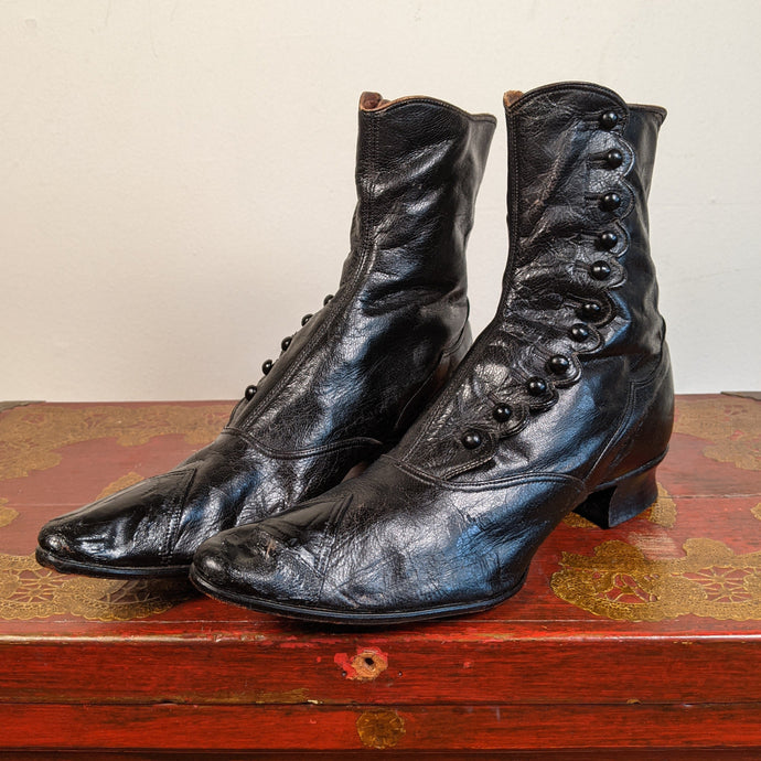 Early 1890's Victorian Black Women's Boots