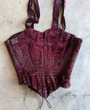 Load image into Gallery viewer, 19th c. Purple Velvet Swiss Waist