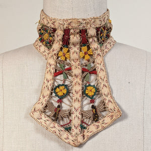 1900s Collar with Butterflies, Spider Webs, Flowers