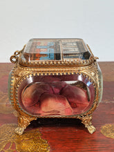 Load image into Gallery viewer, 19th c. Ormolu Beveled Glass Jewelry Casket