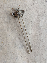 Load image into Gallery viewer, 19th c. Cut Steel Butterfly Hair Pin