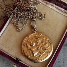 Load image into Gallery viewer, c. 1900s-1910s Locket + Long Guard Chain