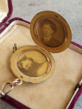 Load image into Gallery viewer, c. 1900s-1910s Locket + Long Guard Chain