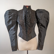 Load image into Gallery viewer, 1890s Silk Faille Gigot Sleeve Bodice