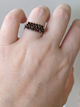 Load image into Gallery viewer, c. 1940s Bohemian Garnet Ring in Box