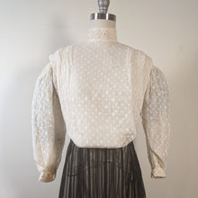 Load image into Gallery viewer, 1900s Cream Lace Shirt-Waist | Crescent Moon Collar
