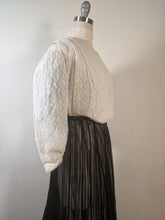 Load image into Gallery viewer, 1900s Cream Lace Shirt-Waist | Crescent Moon Collar