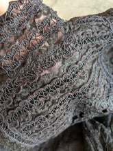 Load image into Gallery viewer, 1900s Black Lace Shirt-Waist