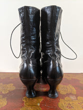 Load image into Gallery viewer, c. 1910s-1920s Black Lace Up Boots | Approx Sz 7