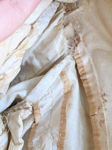 1890s Cream Silk Gigot Sleeve Bodice