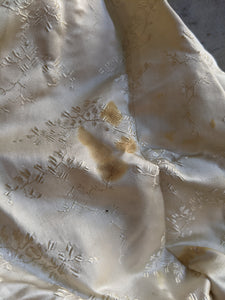 1890s Cream Silk Gigot Sleeve Bodice