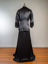 Load image into Gallery viewer, c. 1910s Black Silk Suit | Jacket + Skirt