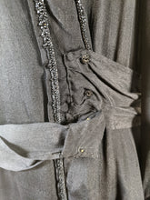 Load image into Gallery viewer, c. 1919-1920 Black Silk Dress