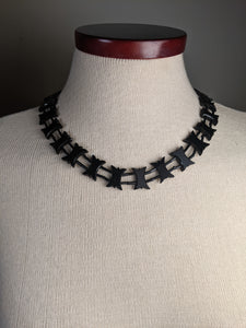 1900s-1910s French Jet Collar Necklace