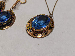 Art Deco Gold Filled Parure | Earrings, Necklace, Bracelet