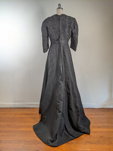 1908-1909 Beaded Silk Gown