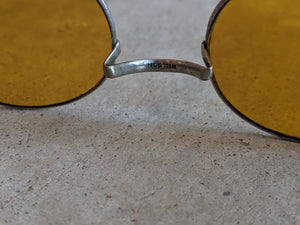 1910s-1920s Amber Tinted Willson Glasses in Case