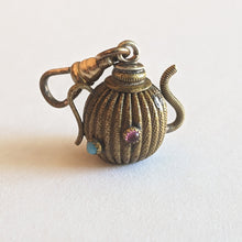 Load image into Gallery viewer, Antique Gold Filled Teapot Charm / Fob