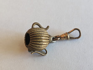 Antique Gold Filled Teapot Charm / Fob